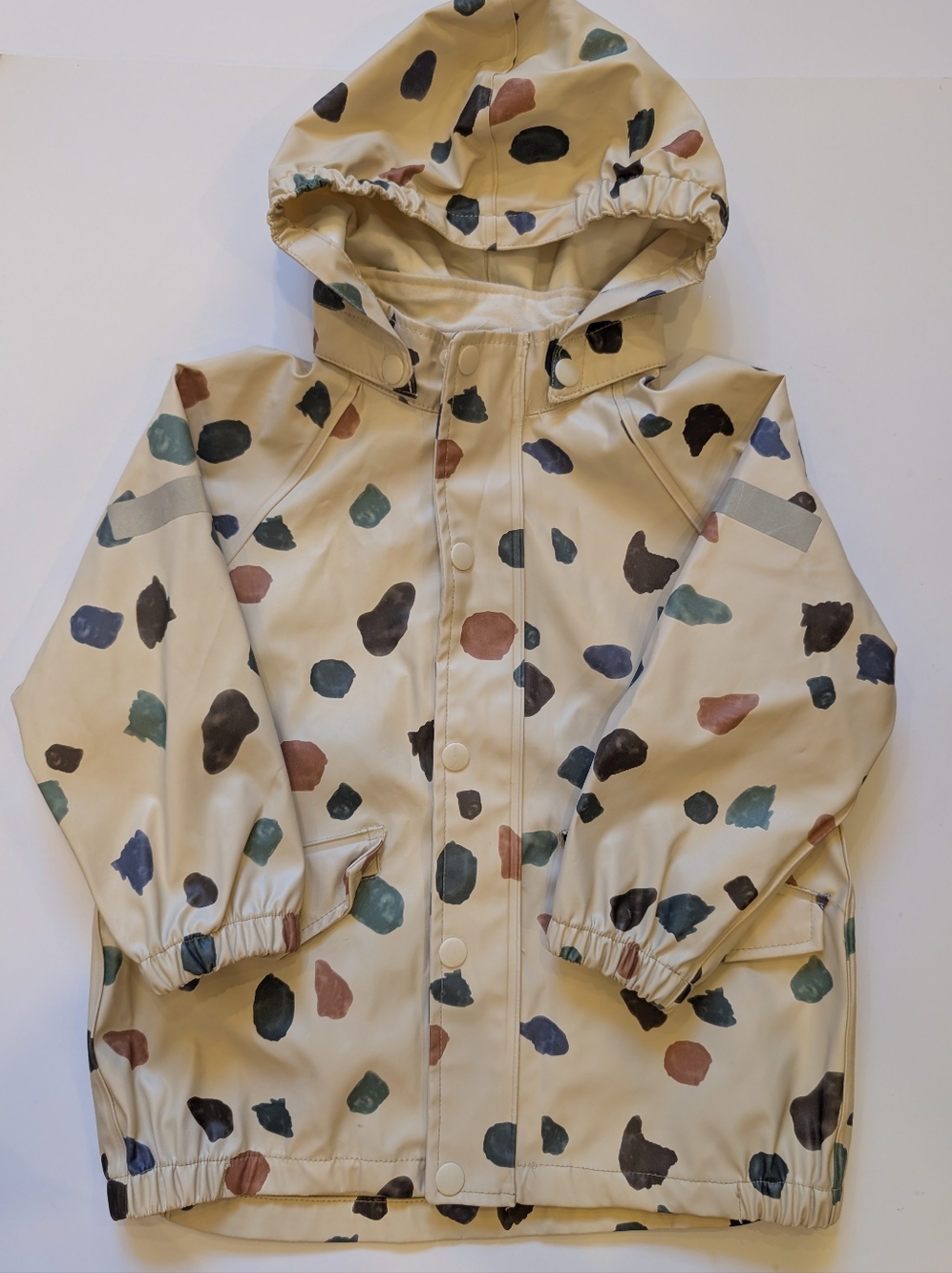 2/$40 🧡 H&M Cozy-Dry Rain Jacket Kids Cream Multicolor 2-4Y
